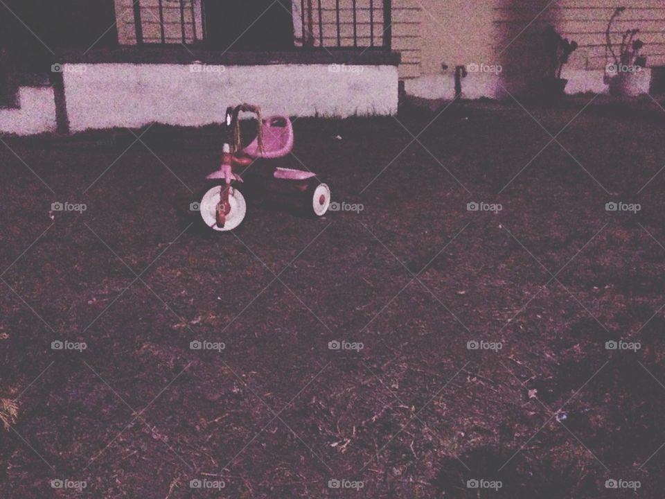 Lonely tricycle