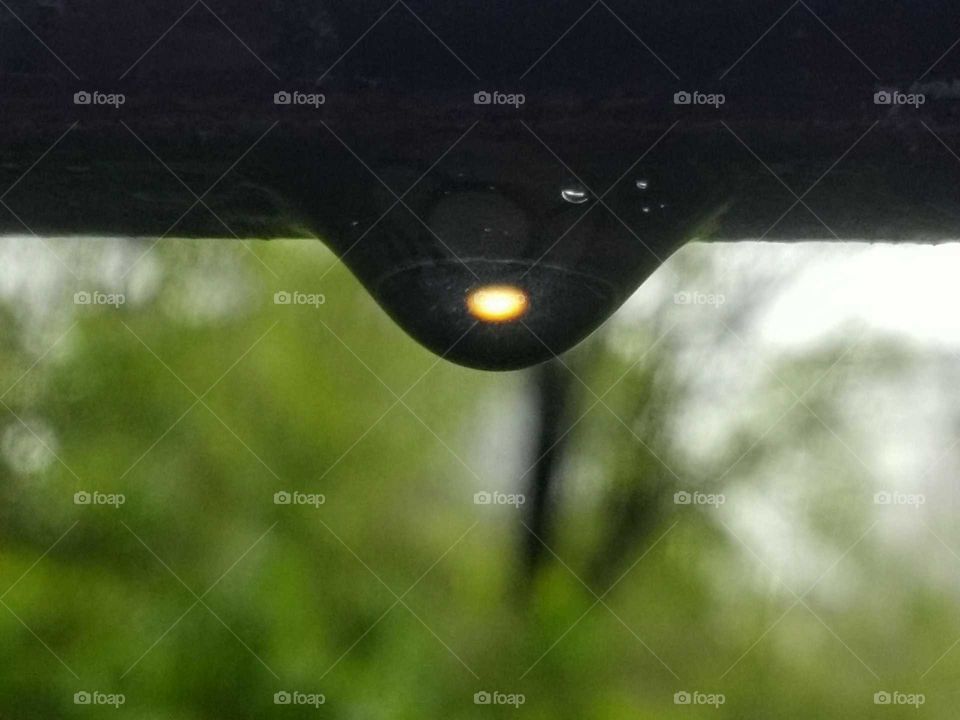 Mysterious rain drop
