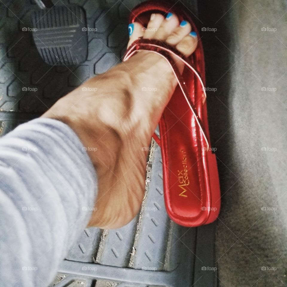 Red hot flip flops