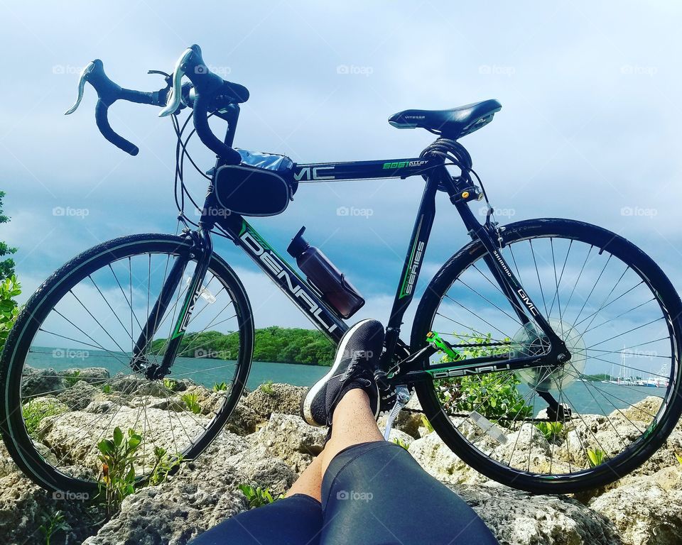 Biking, living,breathing,connecting with nature