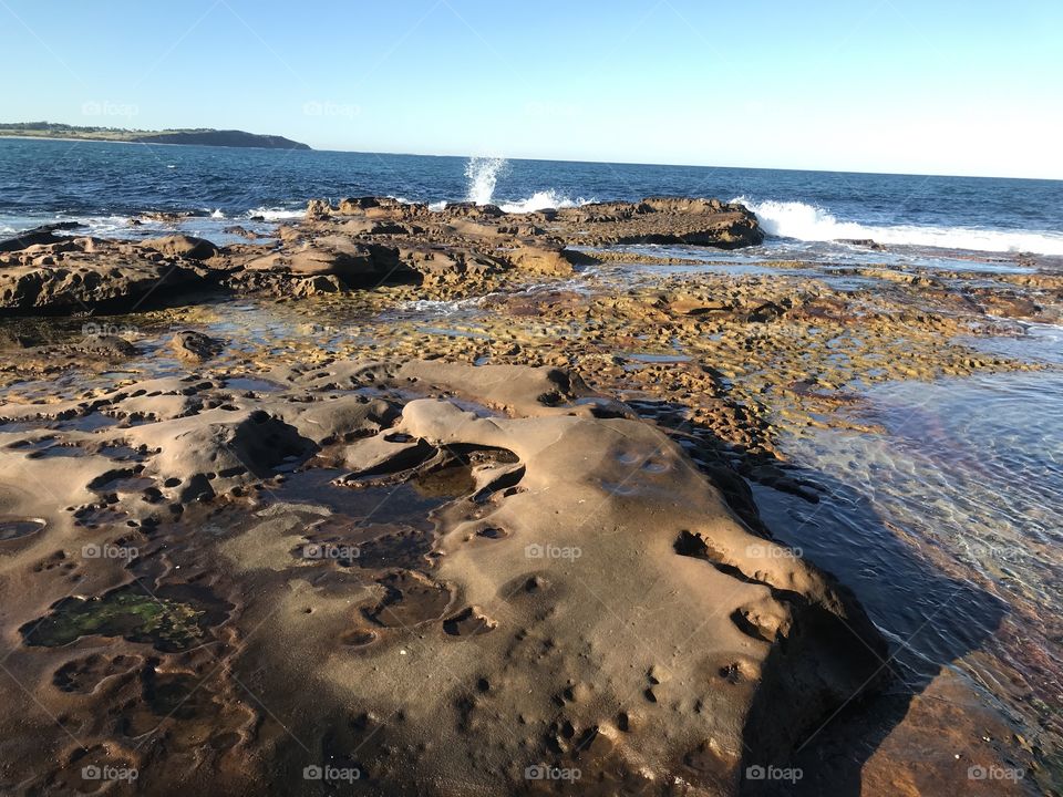 The rocks of the ocean