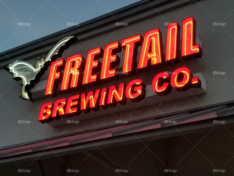 Freefall Brewery Sign