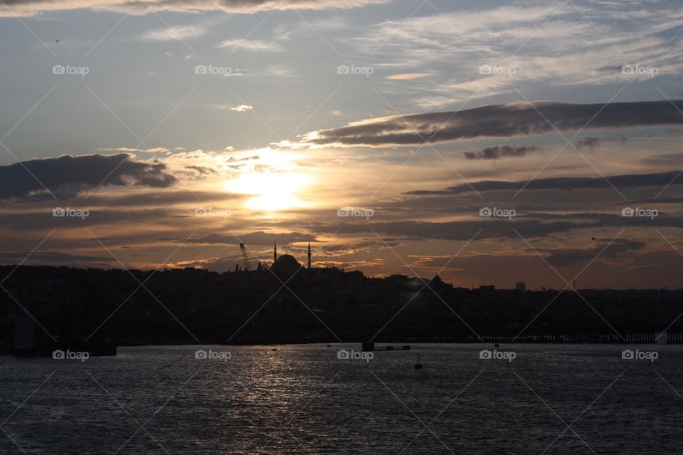 Sunset in Istanbul 