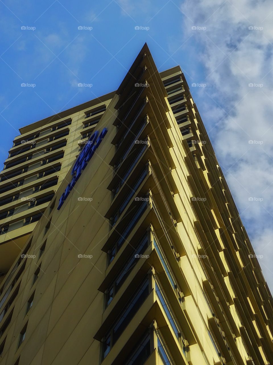 The corner of the building