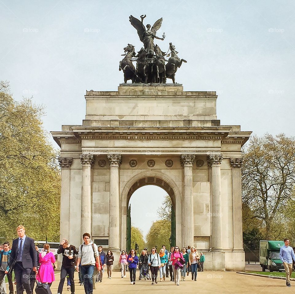 London Archway. Taken by Hyde park on the 24.4.15