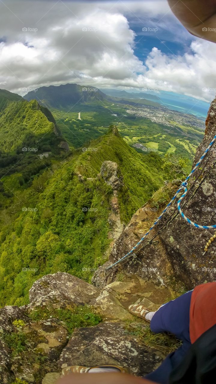 Climbing the ridge