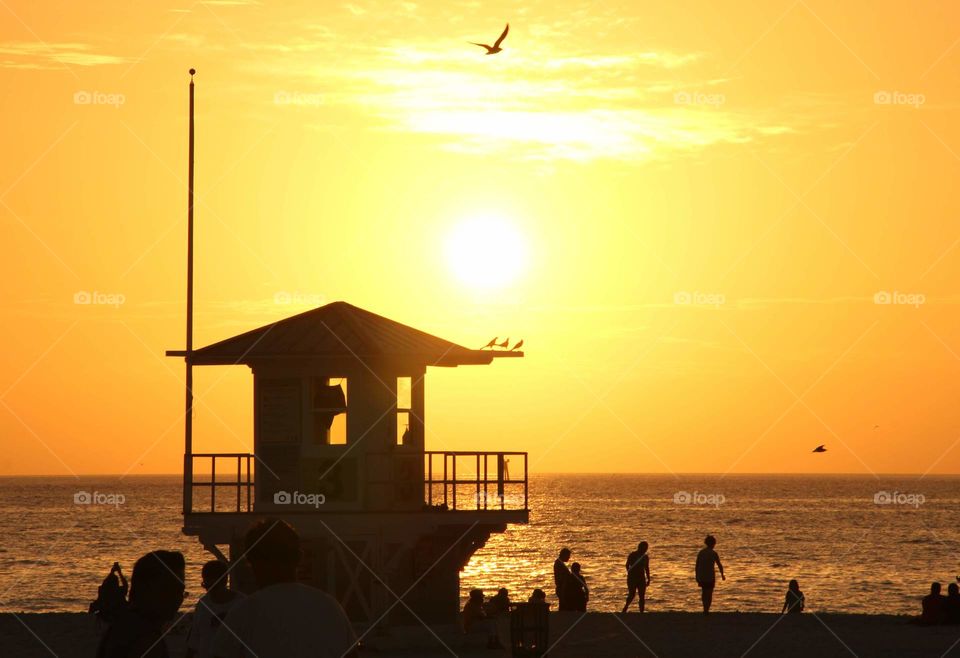 Glow. Sunset in Clearwater