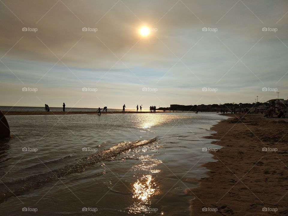 Sunset, Water, Beach, Dawn, Sea