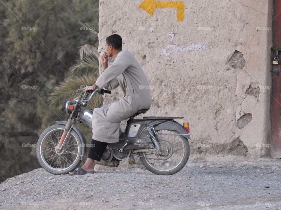 Man on moped