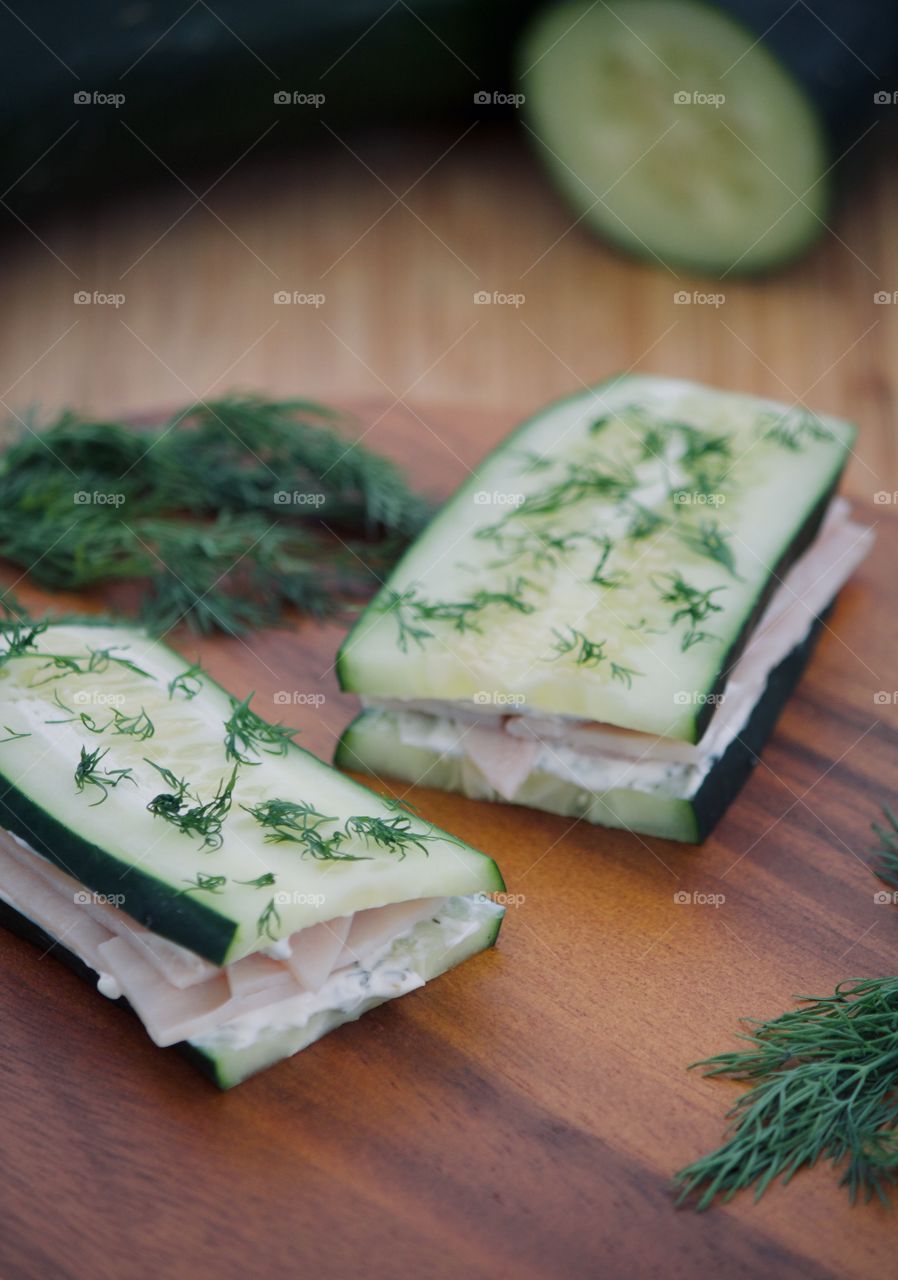 Cucumber Turkey Sandwich 