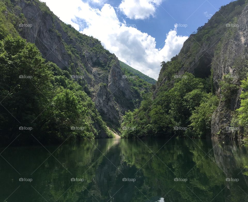 View of Matka Canyon from Kayak, F.Y.R.O.M (Macedonia)