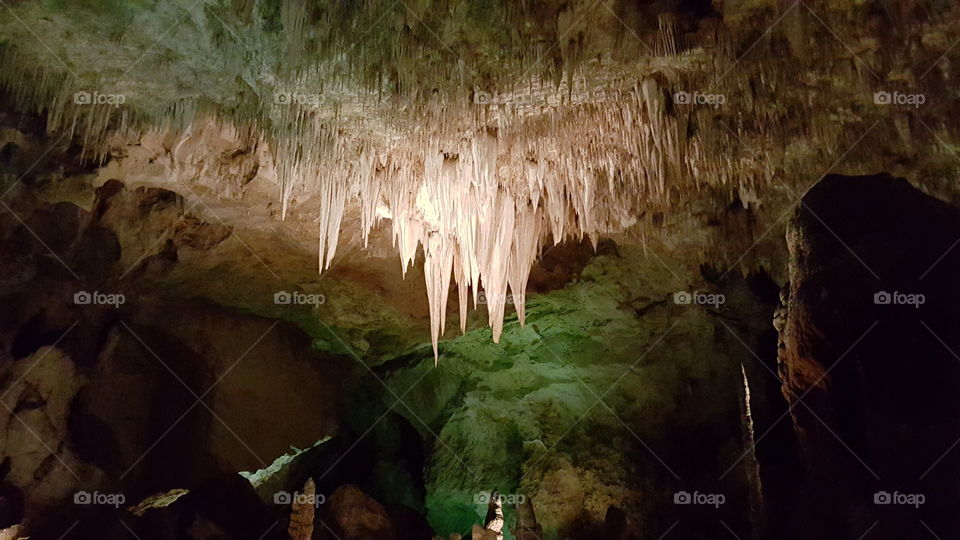 Carlsbad Cavern Chandeliers . This photo was taken on a family trip to Carlsbad Cavern. 