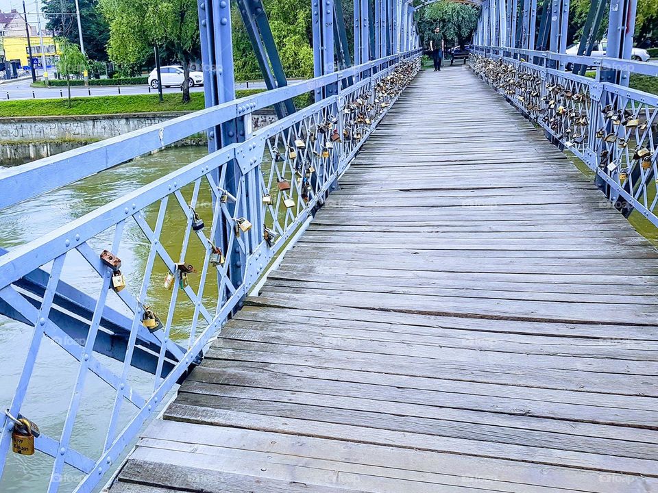 bridge with the locks of love