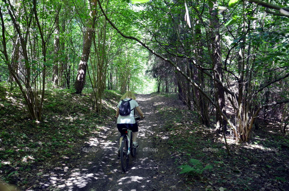 Cycling in the forest