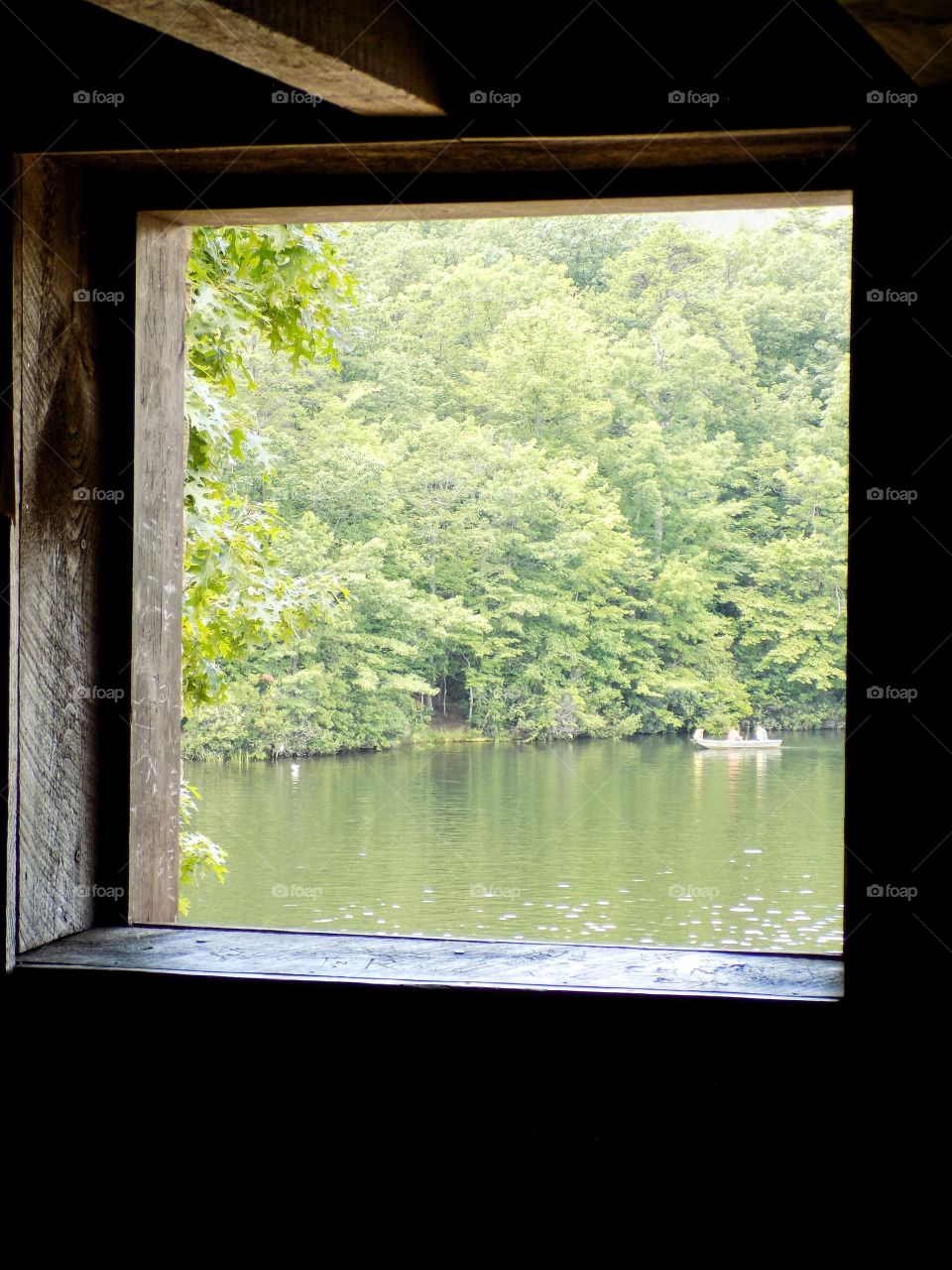 Canoeing on the lake