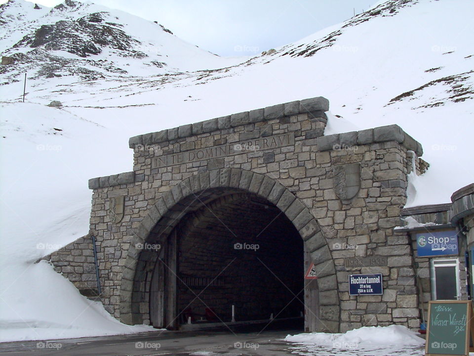 A Tunnel In Alps