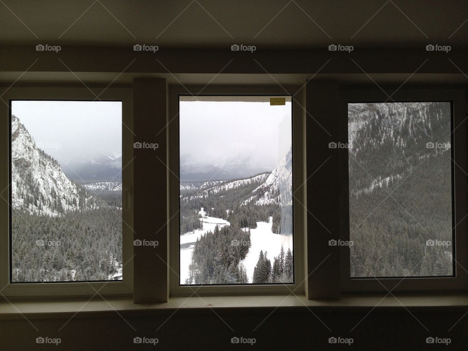 Window, Indoors, Weather, Winter, Snow