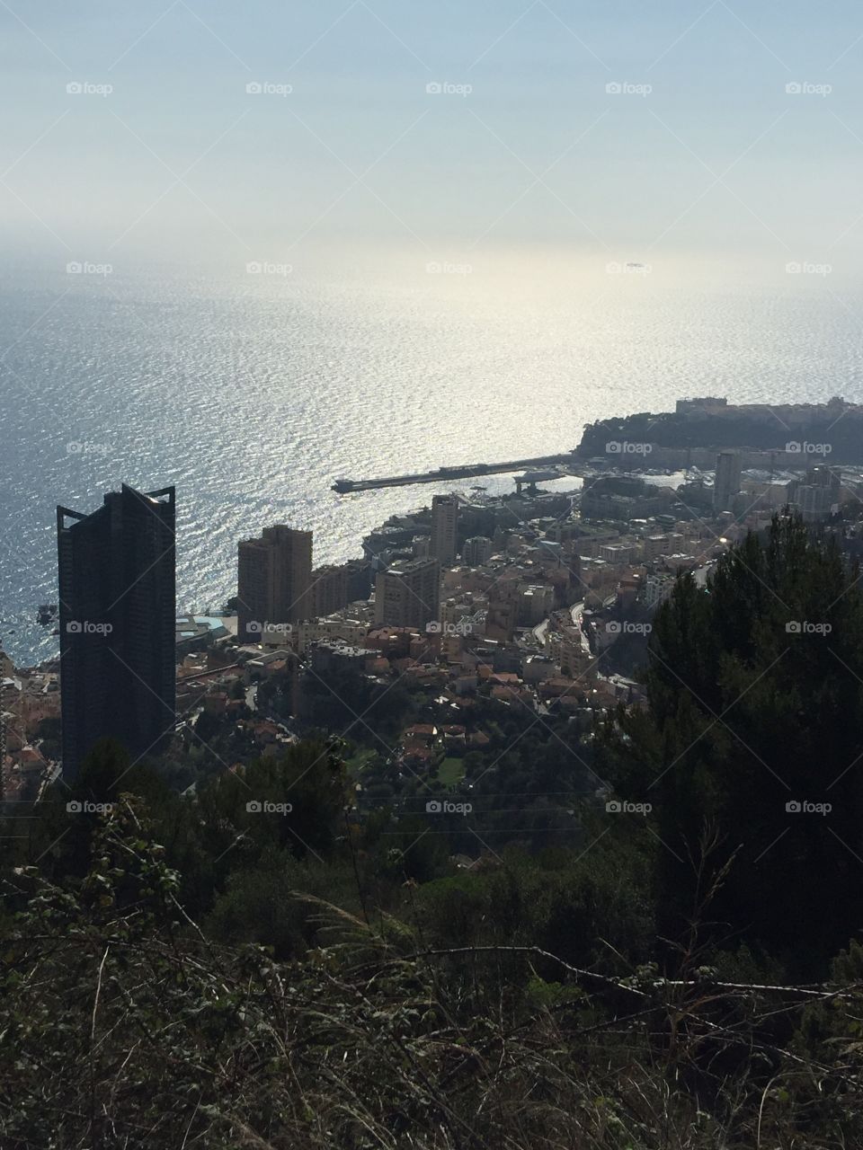 Monaco vu de la grande corniche 