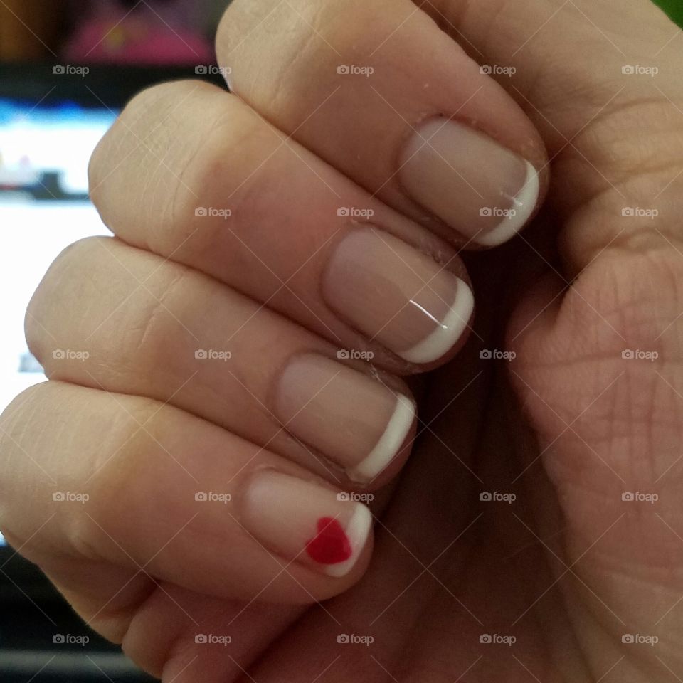 Valentines day mani