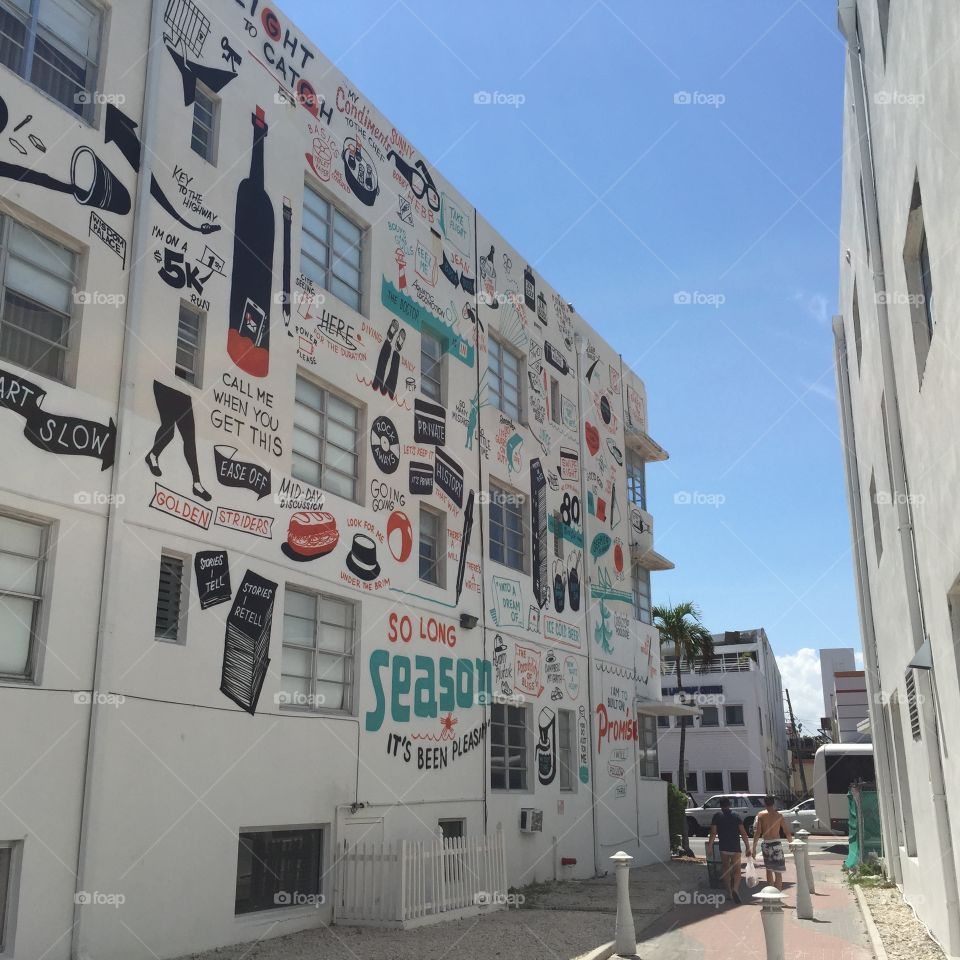 Graffity. Miami Beach Graffity Wall