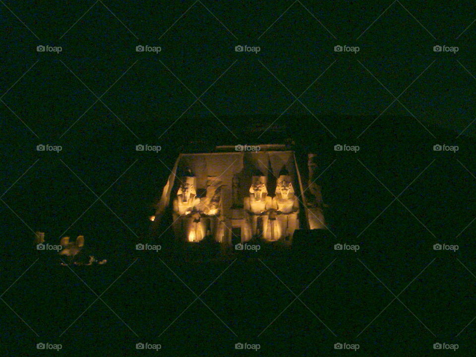 son et lumiere a Abbou Simbel egypt