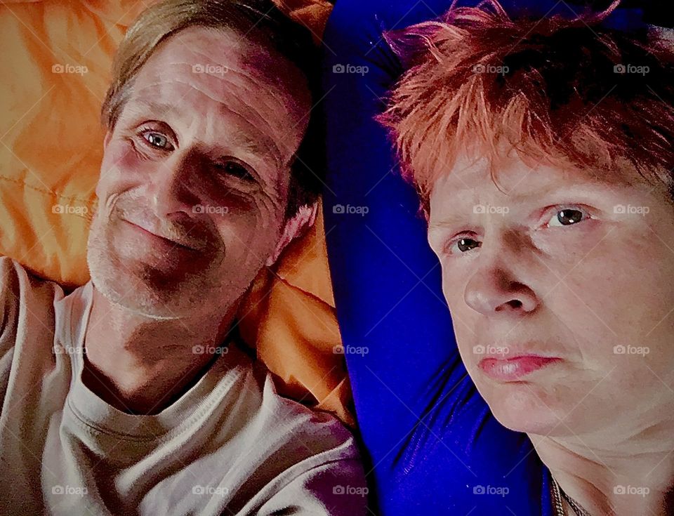 I, “Petra Schiller” and “Timothy Trespas”, my significant other are enjoying laughs and good times together aboard our houseboat we call “Salvation”, literally. 2020. Hypnotic Productions