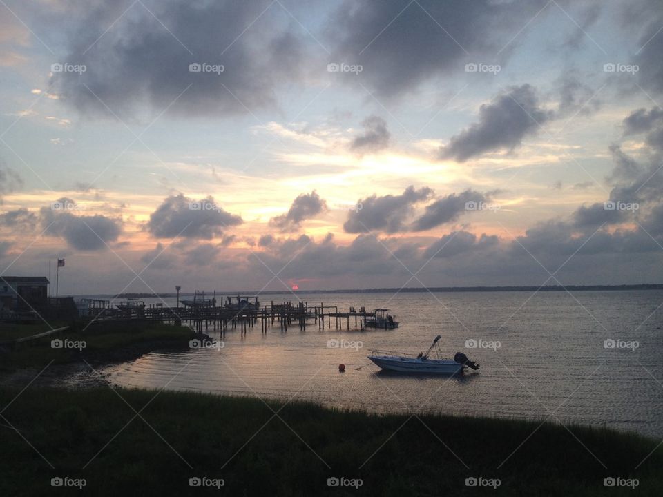 Sunset on the Sound