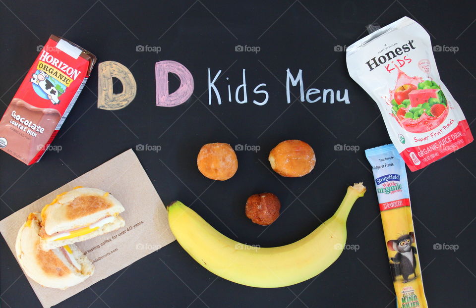 Dunkin Donuts Kids Menu 