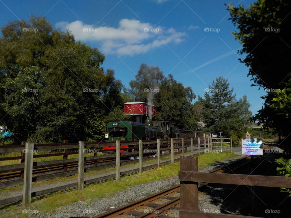 Only our campsite! Featuring steam train 