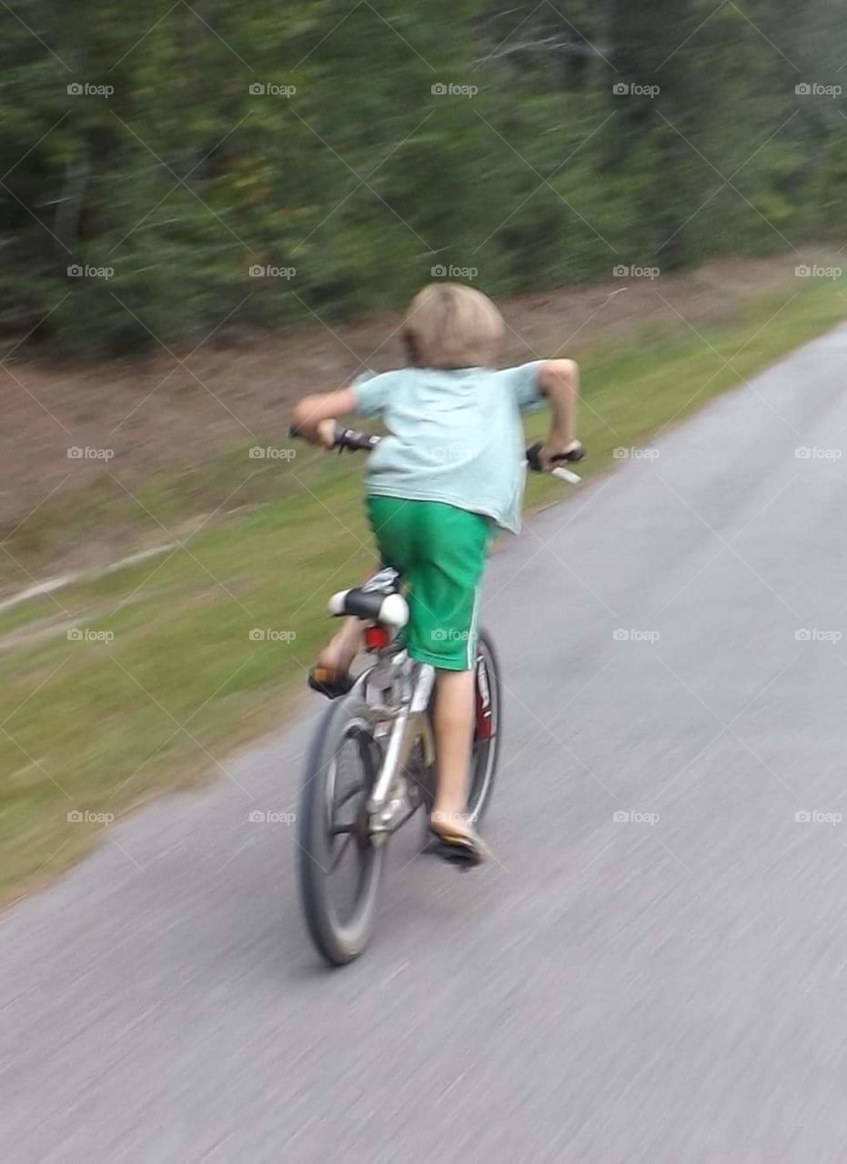 Recreation, Road, Child, Cyclist, Wheel