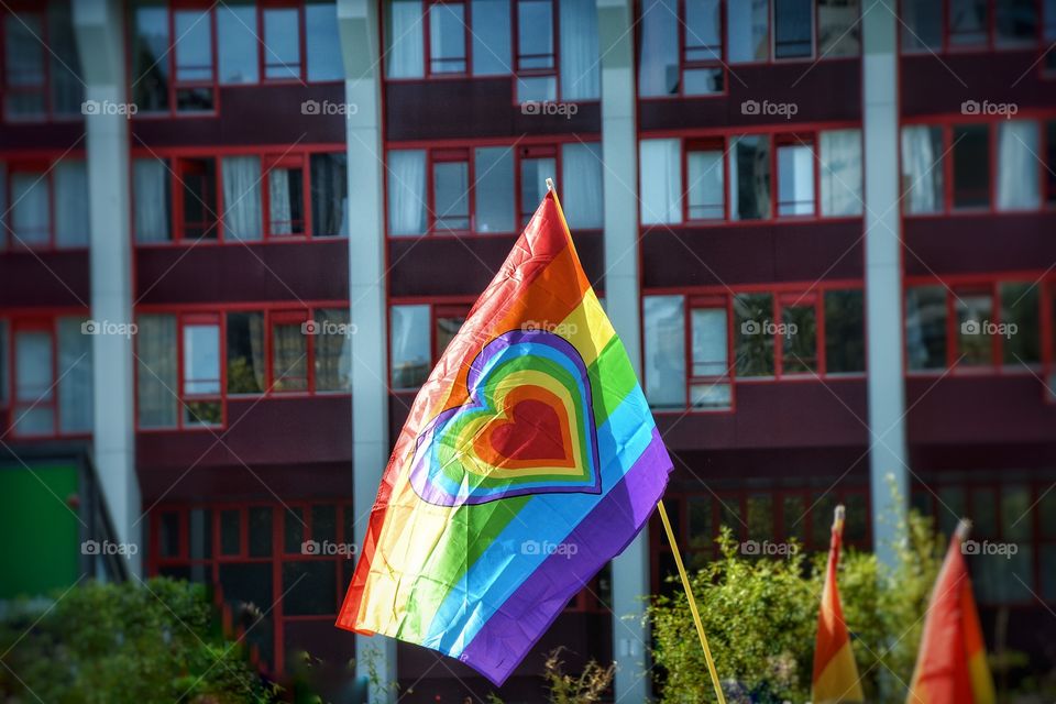 Rainbow flags