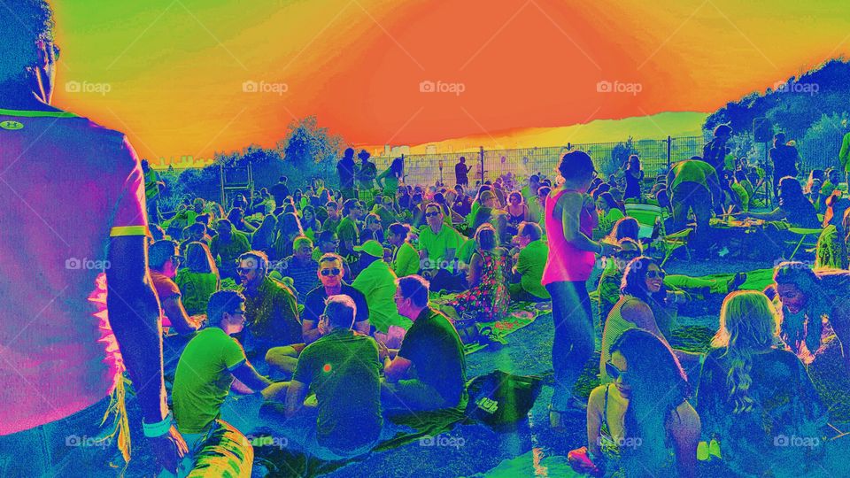 Wine festival at the park in California.