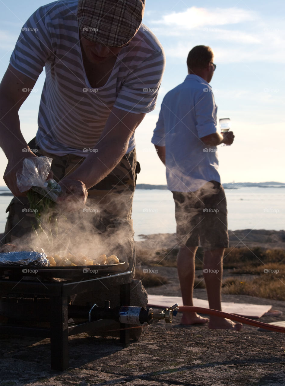 Cooking by the sea