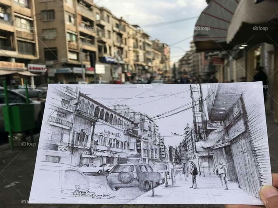drowing of a street