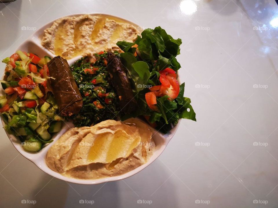 This dish is served before the main restaurant meal (appetizer)