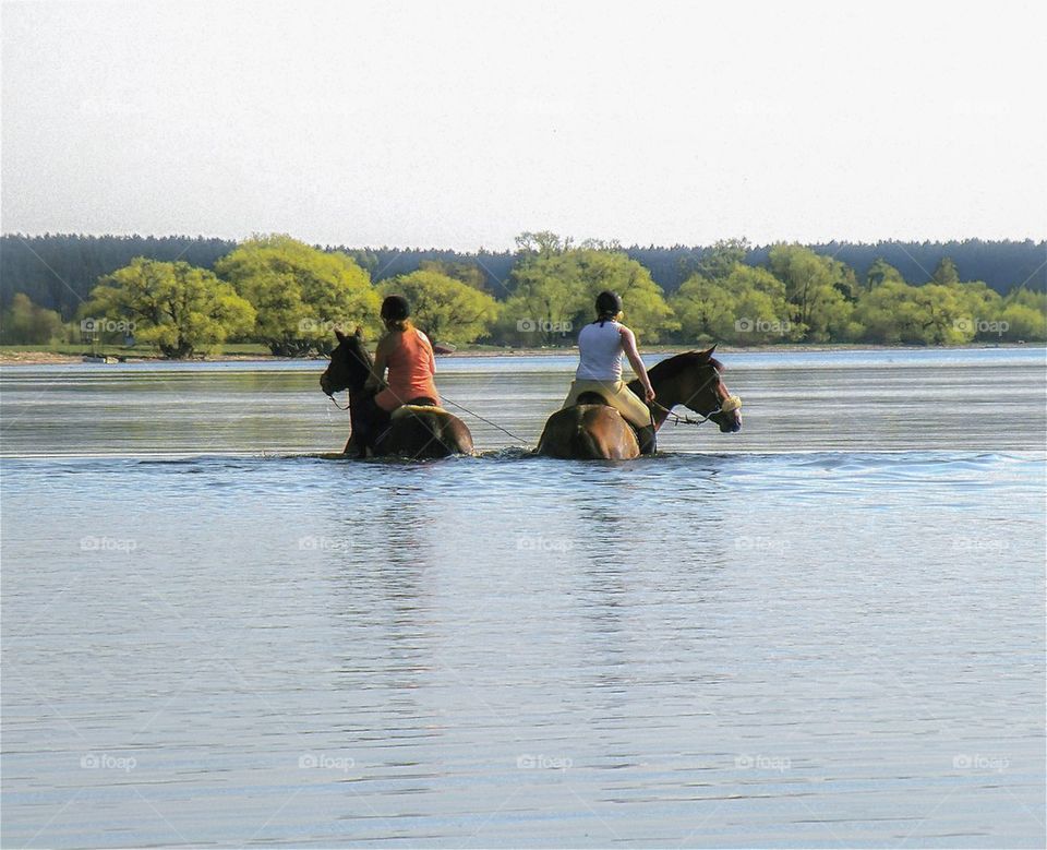 People enjoying spring