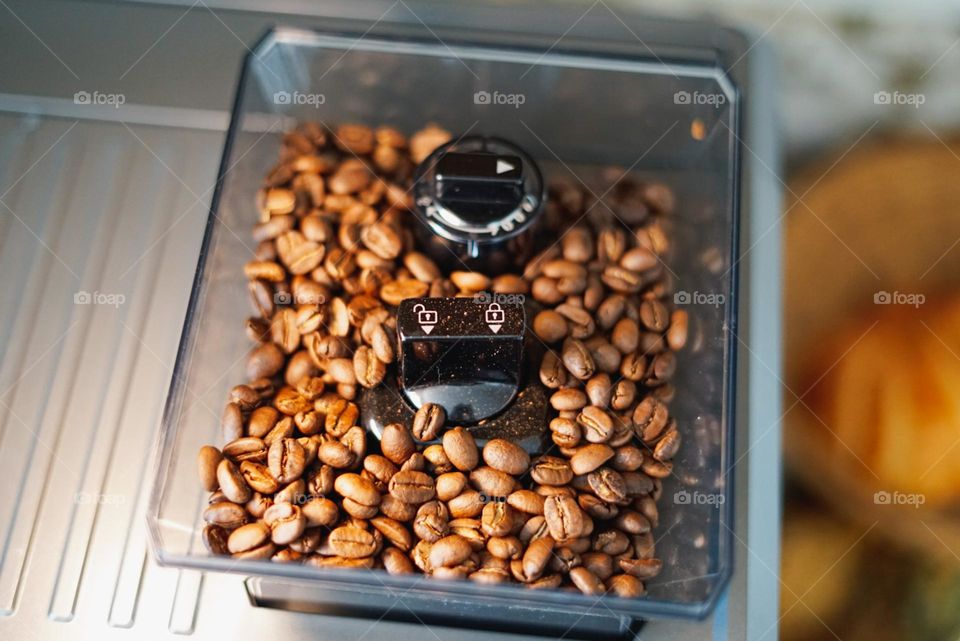 Fresh coffee beans ready to be ground  🤎