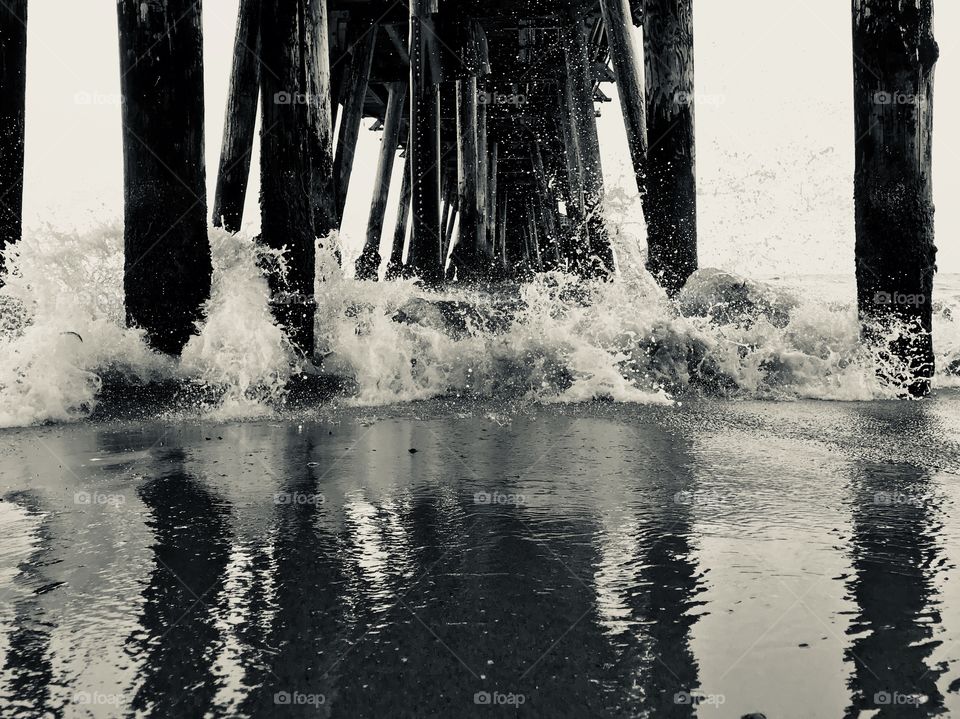 Flashes of salty water 