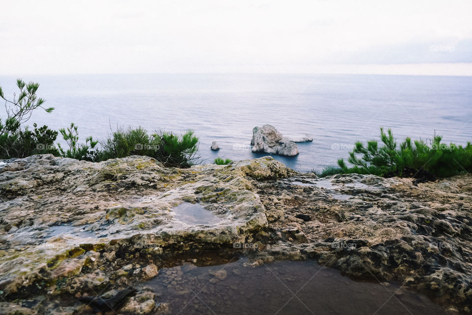 On the cliff