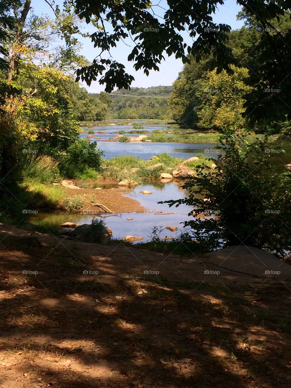 View from the shade