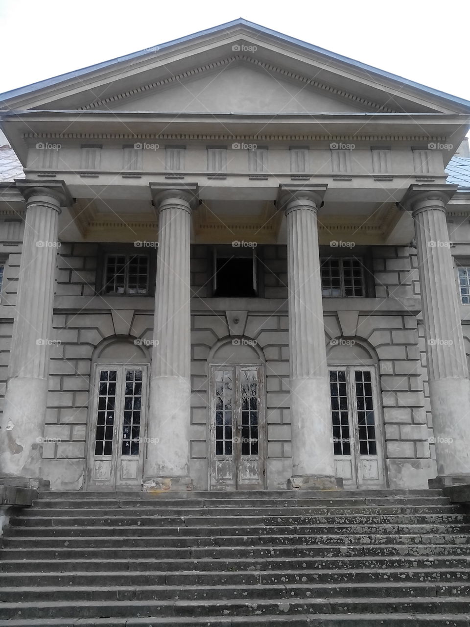 Abandoned palace . Portal of abandoned palace 