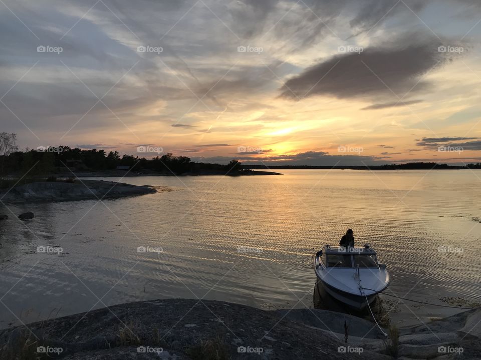 Dawn in Stockholm archipelago 