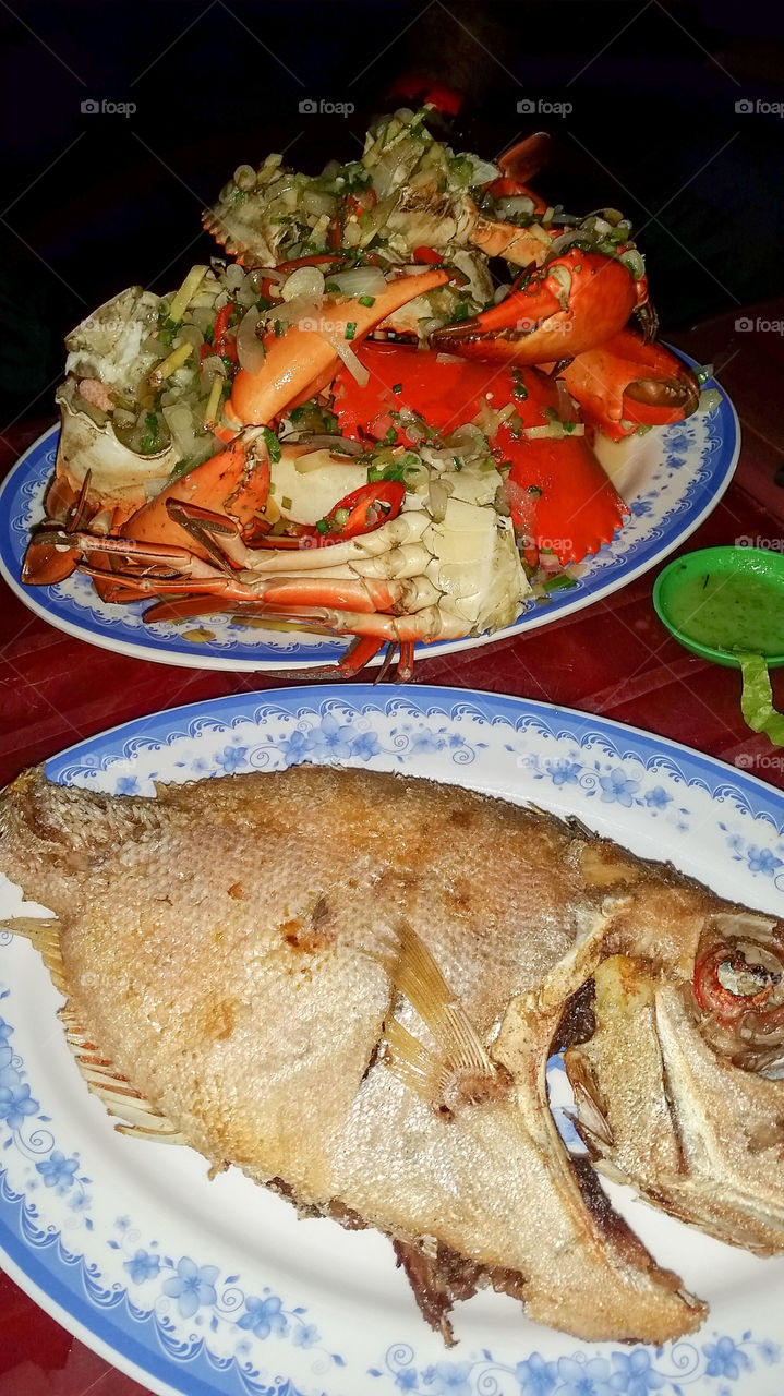 Fish & Crab dinner