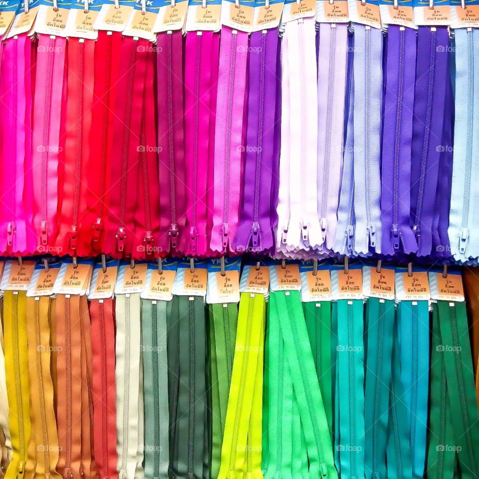 Colored Zipper.