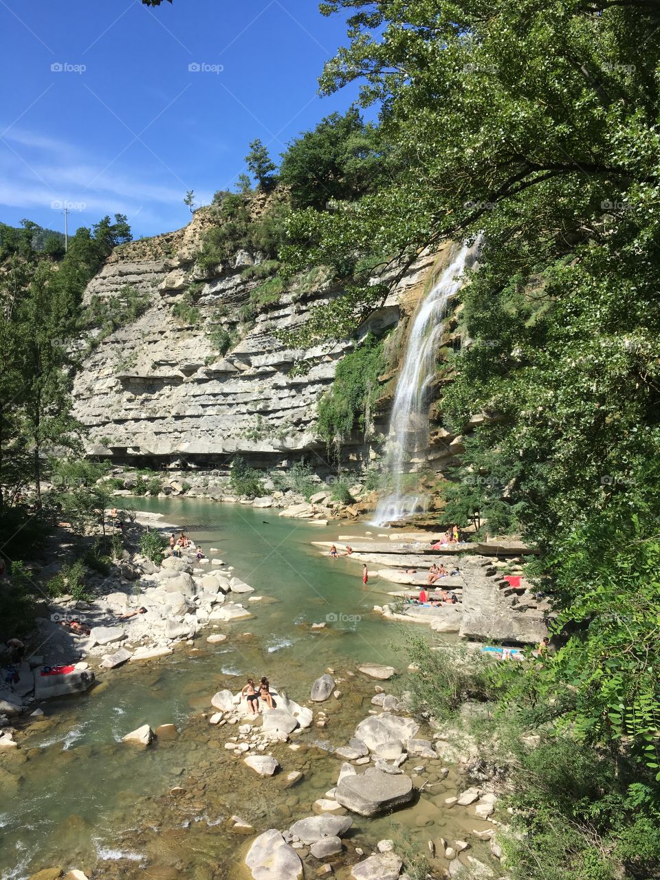 Italian wonderful waterfall