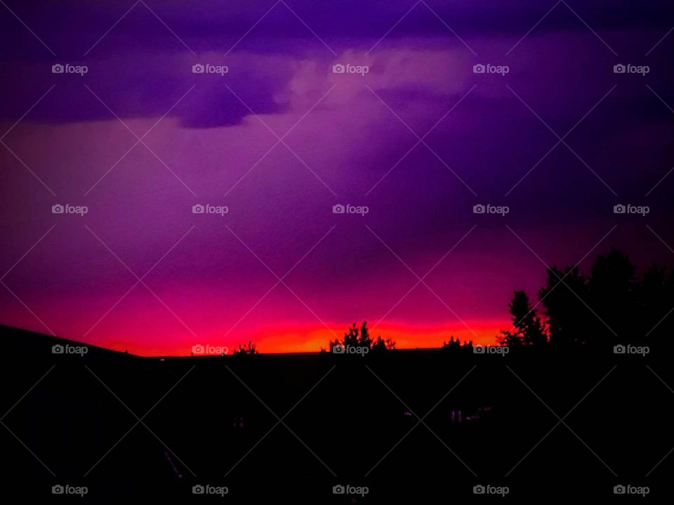 Montana sunset just enhanced