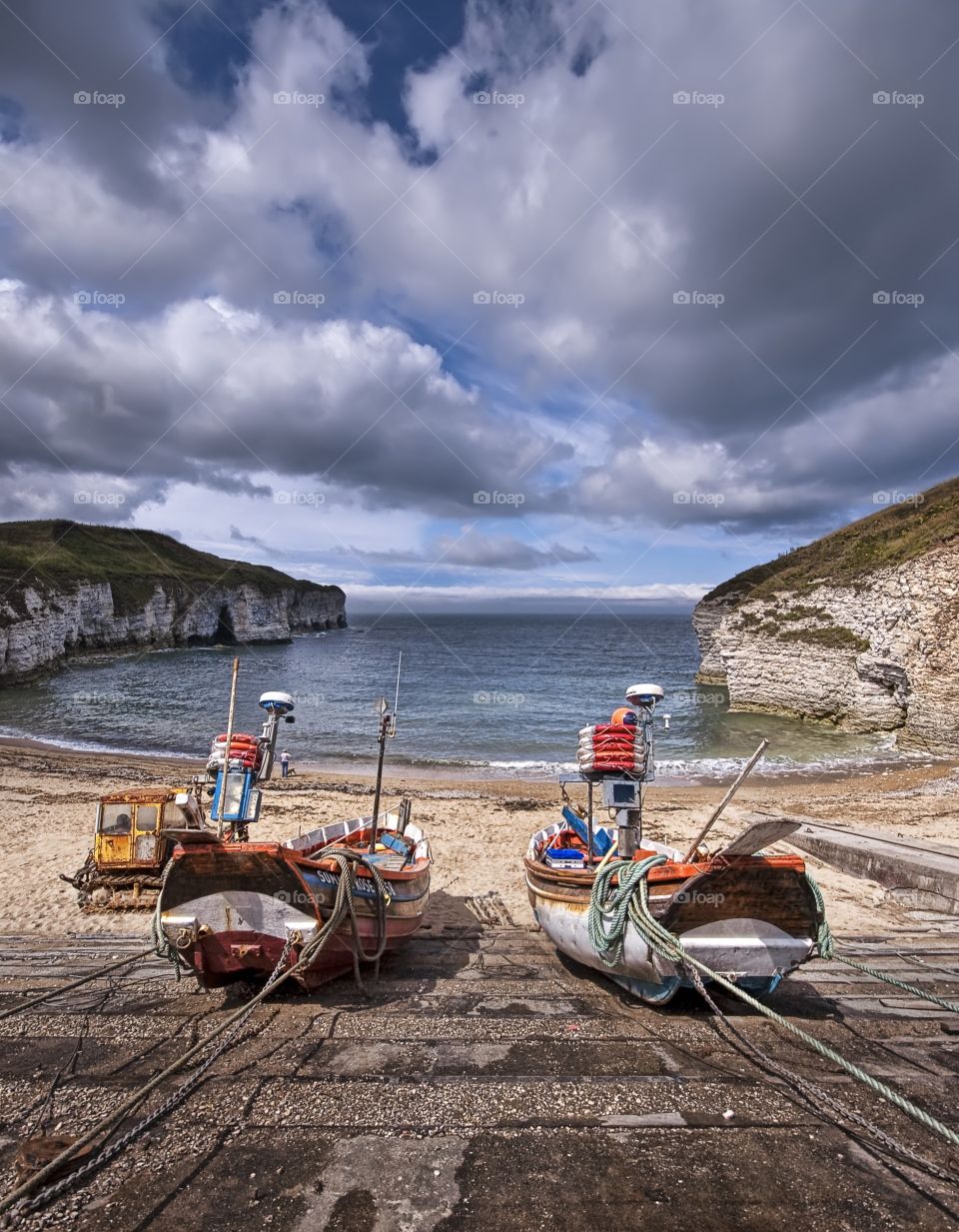 North landing fishing boats