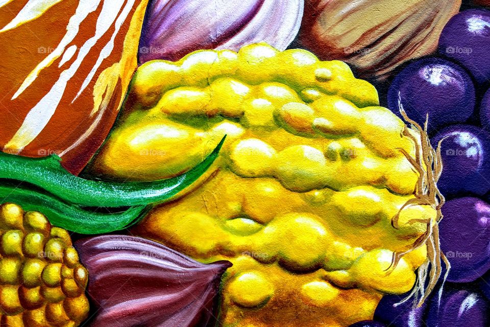 vegetable wall painting
