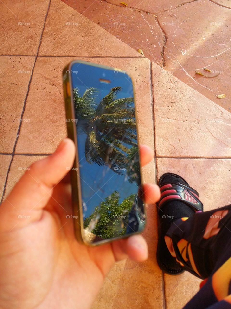 iPhone reflection