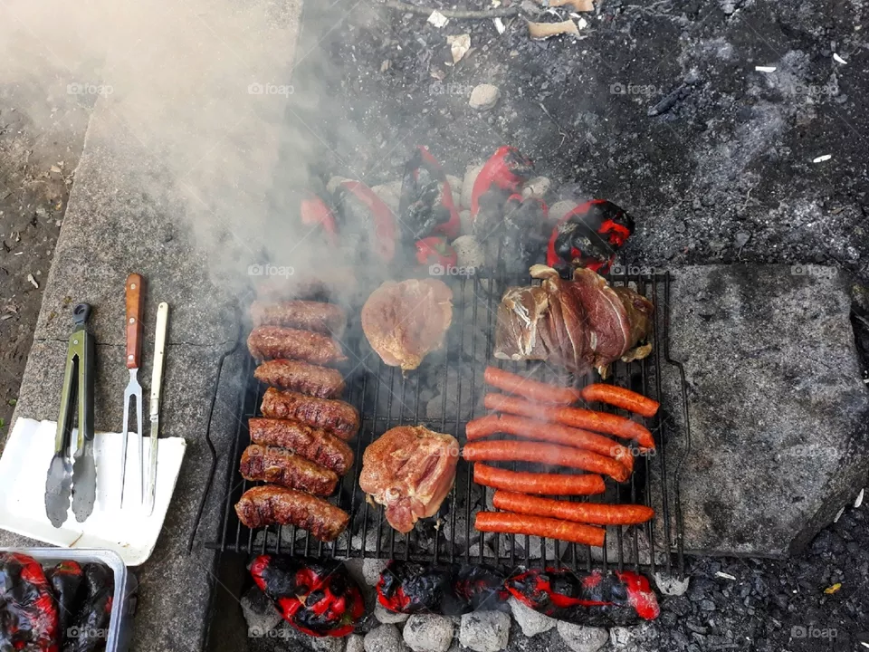 Grill food
